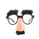 Pirate Disguise Moustache Glasses with Big Nose Fake Nose Eyebrow Eyewear Party Eyeglass Cosplay Party Dress Up Props for Halloween Party Supplies Fuzzy Nose Glasses