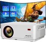 WZATCO Yuva Elite Automatic, Native 1080P Ultra Bright 12600 Lumens Projector for Home, 250” Screen | 5W Speaker | 2 Way Bluetooth | USB Screen Mirroring