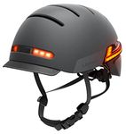 LIVALL BH51M Neo 2020 Smart Cycle Helmet with brake warning lights, indicators, fall-detection alert, plus stereo speakers & microphone for music playback (Black) 57-61cm