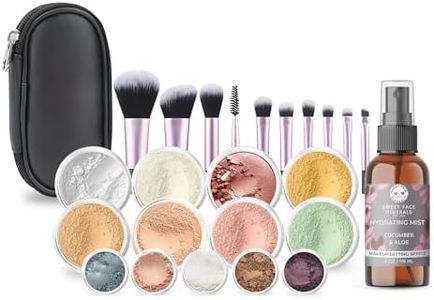 ULTIMATE KIT (BEIGE) Full Size Mineral Makeup Set Matte Foundation Kit Bare Face Sheer Powder Cover