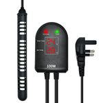 SZELAM Aquarium Heater 100W Fish Tank Heater with Separate Temperature Controller and Dual LED Displays, Tropical Fish Heater with Protective Case Suitable for 50-150L Fish Tank