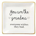 Birthday Gifts for Grandma Jewelry Dish Holder Unique Grandma Gifts for Women Mother's Day Thanksgiving Day Christmas You are the Grandma Everyone Wishes They Had