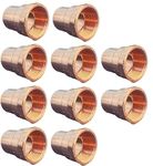 EZ-FLUID Plumbing (10 Pack) 1/2" C X FIP LF Copper Female Adapter Pressure Copper Fittings,Sweat Solder Connection for Residential,Commercial Copper Pipe.