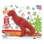 Nylabone Extreme Power Tough Chew Holiday Dinosaur Chew Toy for Dogs, Beef Flavour, Large/Giant, for Dogs up to 23kg