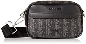 Lacoste Men's Blend Concept Reporter Bag Cross Body, Black, ONE