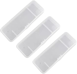 TorSor 3 Pack Manual Razor Travel Case Universal Portable Shaver Storage Box Carrying Protector Holder Transparent Cover Container for Men Razors and Blade Refills Kit