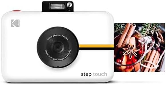 Kodak Step Touch | 13MP Digital Camera & Instant Printer with 3.5 LCD Touchscreen Display, 1080p HD Video - Editing Suite, Bluetooth & Zink Zero Ink Technology | White