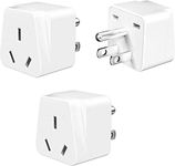 Australia/China/New Zealand/Argentina to Canada Travel Adapter, 3 Prong Grounded International Adapter, Australia to US Plug Adapter