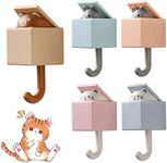 5Pcs Cute Cat Key Hook, Kawaii Cart