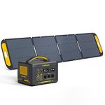 VTOMAN 1000 Solar Generator with 220W Panels Included, 1408Wh LiFePO4 Power Station with 1000W (Peak 2000W) AC Outlets, Regulated 12V DC and 100W Type-C Ports for Home Backup & Outdoor Camping