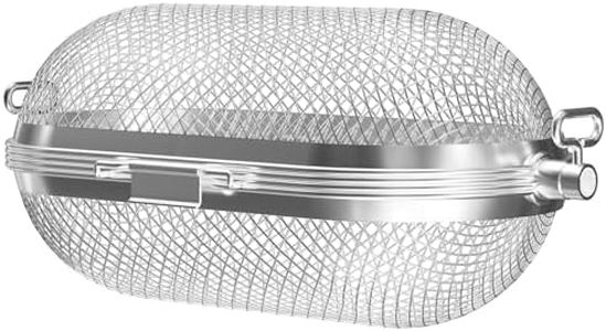 64000 Rotisserie Baskets for Napoleon Outdoor Grills, Universal Stainless Steel BBQ Rotisserie Basket Accessory for Weber, Big Green Egg, for Most Spit Rods of Grills Rotisserie,Capacity up to 4.5 lbs