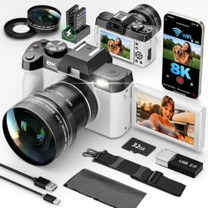 G-Anica 8K Digital Cameras Kit for Photography with Dual-Lens
