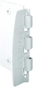 Prime-Line U 9888 Flip Action Door Lock – Reversible White Privacy Lock with Anti-Lock Out Screw for Child Safe Mode, 2-3/4” (Single Pack)