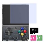 Miyoo Mini Plus Handheld Game Console, 3.5-Inch Retro Emulator Console Built-In 6000 Games, Support Wi-Fi Battle, Open-Source Emulators, Cortex-A7 Processor(64G Transparent Black)