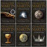 A Song of Ice and Fire Series 6 Books Collection Set By George R.R. Martin (A Game of Thrones, Steel and Snow, Blood and Gold, A Feast for Crows, A Dance With Dragons, A Clash of Kings)