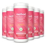 Method All-Purpose Cleaning Wipes, Pink Grapefruit, 30 Count (Pack of 6)