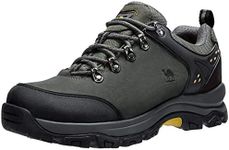 CAMEL CROWN Men's Hiking Shoes Low Top Trekking Boots Non-Slip Walking Sneakers for Outdoor Work Trail Casual(Grey,12)