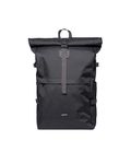 Sandqvist Icon Rolltop Backpack 16”, 26L, Black, Laptop Backpack, 16" Laptop Compartment, Water-Resistant, Recycled Materials