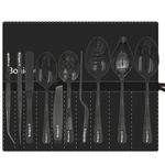 Bonigour | Plating Tools Culinary Set | 11 Piece Professional Chef Plating Tools Pro Kit | Kitchen Plating Utensils | Modernist Cuisine Food Art | Stainless Steel | Black