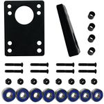 Longboard Refresh Kit - ABEC 7 Bearings, Angled Risers, 1.5" Hardware, Spacers