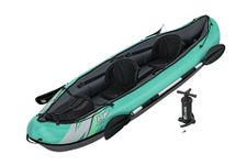 Hydro Force 2 Person Inflatable Kayak | Ventura Kayak Set with Hand Pump, Paddles and Storage Bag