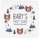 Keepsake Baby Memory Book for Baby Boy or Girl – Timeless Woodland Baby Journal Scrapbook Photo Album for First 5 Years – Milestone Book to Record Every Event from Birth to Age 5