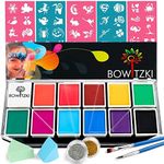 Face Paint Kit, Bowitzki 12 Vibrant