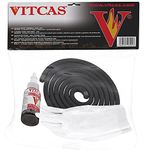 VITCAS 10mm Black Stove Fire Rope - Thermal Seal - Promotes Efficiency - Easy To Use – Premium Quality Material – Durable – Flexible – Air Tight Seal - Heat Resistant Up to 550 degree Celsius