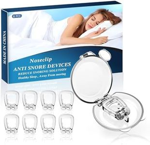 Anti Snoring Devices,Snore Stopper with Adjustable Magnet, Silicone Nose Clip Stop Snoring, Effective to Relieve Snoring, Snoring Solution Comfortable and Quieter Sleep, Anti snoring Nose Clip,8PCS
