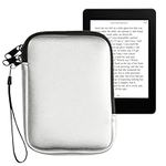 kwmobile Neoprene e-Reader Pouch Size 6" eReader - Universal eBook Sleeve Case with Zipper - Silver