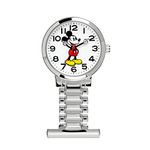 Mickey Mouse Women's Analogue Quartz Watch with Metal Strap MK8159ARG