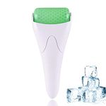 Dermal Korea Ice Roller Skin Cool Massager for Face Body Manual Massage Facial Care Wrinkle Removal Tool : Green ABS head