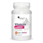 Pro ADEK®, Vitamins A, D, E, K, Fat Soluble Vitamins, 60 Capsules, Aliness