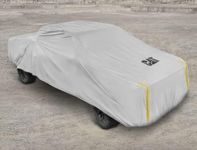 Caterpillar Pickup Truck Cover - Premium Full Season All Weather Outdoor Cover Protection for Chevy Silverado, Silver Gray, (CATC446S)