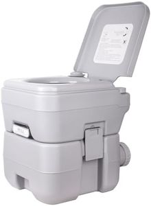 Dripex Portable Camping Toilet - 20L Handle Removable Handle Portaloo with Flush for Outdoor Camping Hiking Travel Caravan