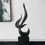 AWNR Black Flame Abstract Sculpture