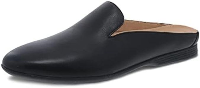 Dansko Women's Lexie Black Milled Slip-on Flat Mule 5.5-6 M US