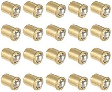 uxcell Door Cabinet Closet Drawer 5mm Dia Brass Ball Catch Latch Catcher 20pcs