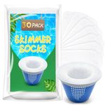 30 Pack Pool Skimmer Filter Socks for Inground Pool Or Above Ground Pool Filter, Ultra Fine Mesh Screen Liner Skimmer Basket Sock Scum Sock Saver, Debris Leaves Catcher