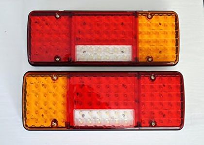 24/7Auto 2 x arrière 12 V LED 5 Fonctions Design ultra fin pour camion remorque basculant pour châssis LKW pour caravane Camion Camper