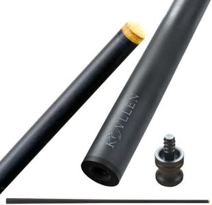 KONLLEN Pool Cue Single Shaft 3/8X8 Quick loc 3/8 * 10 10.5/11.5/12.5mm Carbon Fiber Technology Low Deflection Billiard Cue Stick 29''