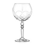 RCR Cristalleria Italiana Alkemist Crystal Luxury Cocktail Gin & Tonic Goblet Glass -Set of 6 (580 ml, Italy Made)