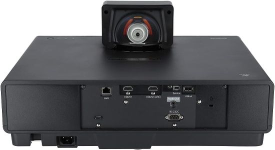 Epson EH-LS500B 4K PRO-UHD Laser Ultra Short Throw Projector, 130" Display – Black