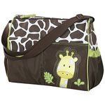 Accessotech Waterproof Baby Diaper Nappy Mummy Changing Handbag Shoulder Bag with Mat Travel (Giraffe Green)