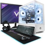 Vibox IV-8 Gaming PC - 24" Monitor Bundle - 8 Core i9 Intel 11900 Processor - Nvidia RTX 3050 6GB Graphics Card - 16GB RAM - 1TB NVMe SSD - Windows 11 - WiFi