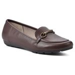 CLIFFS BY WHITE MOUNTAIN Women's Glowing Loafer Flat, Brown/Smooth, 6.5 UK