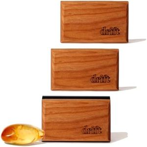 Drift Car Air Freshener - The Original Wood Air Freshener - Car Odor Eliminator - Long Lasting Scent - Metal Clip - Essential Oils - Clean Ingredients - Amber Scent 3 Pack Starter Kit - CLIP INCLUDED
