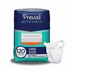 Prevail Premium Belted Undergarment, Extra Absorbency, 30 Undergarments (Pack of 4)