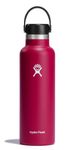 HYDRO FLASK - Water Bottle 621 ml (21 oz) - Vacuum Insulated Stainless Steel Water Bottle with Leak Proof Flex Cap and Powder Coat - BPA-Free - Standard Mouth - Snapper