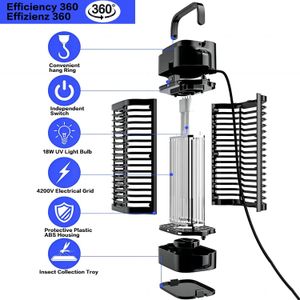 Electric Bug Zapper 18W – 4200V High-Power Indoor/Outdoor Insect Killer
